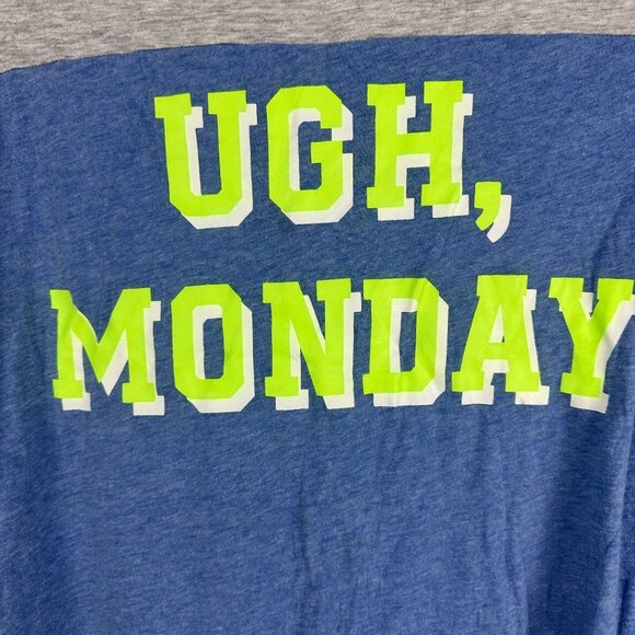 No Boundaries Womens Sleepwear Dress Size XS Blue & Gray Ugh Monday - Picture 2 of 4